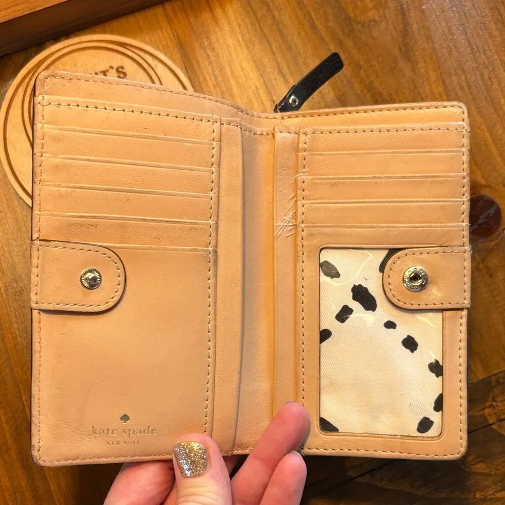 Kate Spade Black Textured Wallet